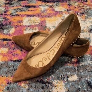 Sam Edelman Brown Suede Flats